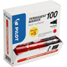 Pilot BT 100 permanent marker piros 20 db filctoll, marker