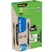 Pilot G2 Greenpack zseléstoll 0.7mm 12 db fekete toll