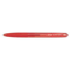 Pilot Golyóstoll, 0,22 mm, nyomógombos, PILOT "Super Grip G", piros toll