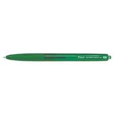 Pilot Golyóstoll, 0,22 mm, nyomógombos, PILOT "Super Grip G", zöld toll
