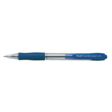 Pilot Golyóstoll, 0,22 mm, nyomógombos, PILOT "Super Grip", kék toll
