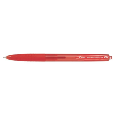Pilot Golyóstoll, 0,22 mm, nyomógombos,  "Super Grip G", piros toll