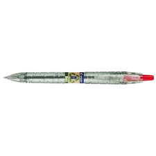 Pilot Golyóstoll, 0,27 mm, nyomógombos, PILOT &quot;B2P EcoBall&quot;, piros toll