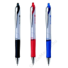 Pilot Golyóstoll, 0,28 mm, nyomógombos, fém klip, PILOT Acroball, piros (PACGFEP)