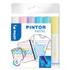 PILOT Magyarországi Fióktelepe PINTOR 6 db-os szett pasztel színek (PAL, PAY, PAV, PAG, PAP, PAW)
