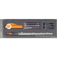 Pilot Töltőtoll, 0,5-2,4 mm, narancssárga kupak, PILOT Parallel Pen (PPP24N) toll