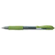 Pilot Zselés toll 0,7mm, nyomógombos Pilot G-2, írásszín lime zöld toll