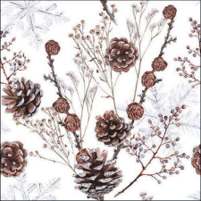 Pine cones papírszalvéta 33x33cm, 20db-os papírárú, csomagoló és tárolóeszköz