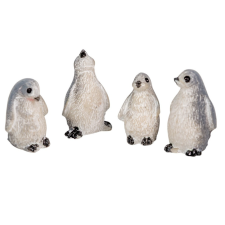  Pingvin poly. M2,5cm 4db-os dekorációs kellék