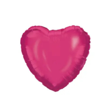  Pink Heart, Rózsaszín szív fólia lufi 46 cm party kellék