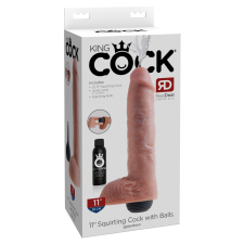 Pipedream - King Cock 11" Squirting Cock with Balls  Light műpénisz, dildó