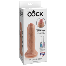 Pipedream KING COCK 6 FITYMANÁTOR - ÉLETHŰ DILDÓ (15 CM) - NATÚR műpénisz, dildó
