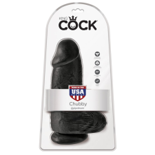 Pipedream - King Cock Chubby Black műpénisz, dildó
