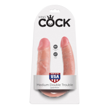 Pipedream - King Cock Medium Double Trouble Light műpénisz, dildó