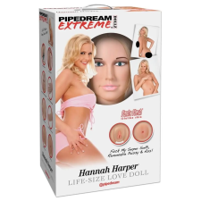 Pipedream Pipedream Hannah Harper - életnagyságú guminő 3D arccal guminő