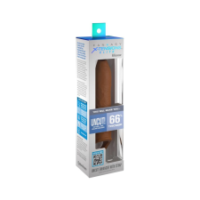 Pipedream X-TENSION Elite - nyitott végű péniszköpeny gyűrűvel (sötét natúr) péniszköpeny