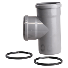 PIPELIFE KAEA PVC lefolyóág 90°, 110/110mm hűtés, fűtés szerelvény