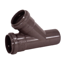 PipeLife PIPELIFE KAEA PVC lefolyóág 45°, 63/63mm hűtés, fűtés szerelvény