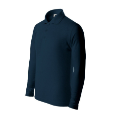  Pique Polo LS galléros póló gyerek tengerészkék 134 cm/8 éves