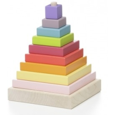  Piramis 10 darabos fa építőjáték plüssfigura