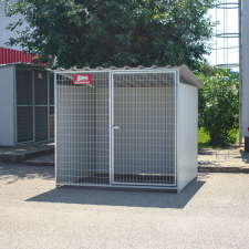  Pirata Kutya kennel, 2x2m alapterület, padozat nélkül szállítóbox, fekhely kutyáknak