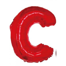  Piros 'C' Fólia Lufi - 40 cm, Héliumos/Levegős party kellék