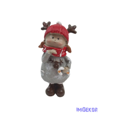  Piros agancs sapkás figura dekorációs kellék