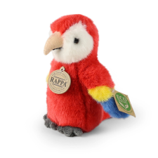  Piros Ara papagáj plüssfigura 16 cm plüssfigura