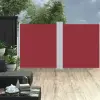  Piros behúzható oldalsó napellenző 160 x 600 cm