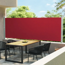  Piros behúzható oldalsó terasz-napellenző 600 x 160 cm kerti bútor