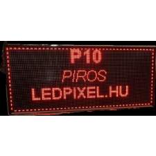 Piros BELTÉRI led fényújság , futófény 101x37 cm led rendszer tartozék