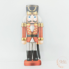  Piros diótörő - fa tábla dekorációs kellék