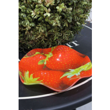 Piros epermintás gyümölcstál 24cm papírárú, csomagoló és tárolóeszköz