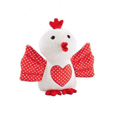 Piros-fehér csirke plüss – 24 cm plüssfigura