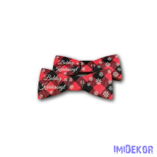  Piros-fekete nyakkendő 5db/csomag 10,5x4,5cm dekorációs kellék