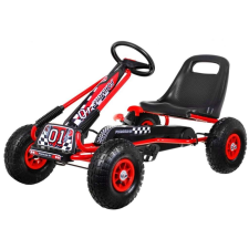 Piros gokart pedálokkal lábbal hajtható járgány