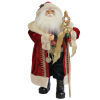  Piros karácsonyi dekoráció Mikulás 64cm