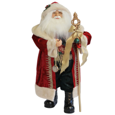  Piros karácsonyi dekoráció Mikulás 64cm karácsonyi dekoráció