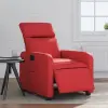  Piros műbőr elektromos dönthető fotel