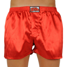  Piros szatén férfi klasszikus boxeralsó Styx klasszikus gumi (C663) XL férfi alsó