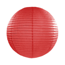 Piros színű papír lampion 30 cm party kellék