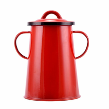  Piros zománc zsírosbödön 2 liter konyhai eszköz