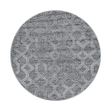 Pisa Geometrikus Kerek Szőnyeg - Szürke - 160x160 cm lakástextília