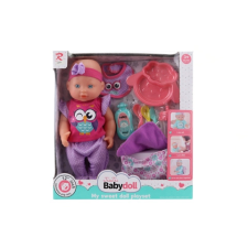 Pisilő baba kislány kiegészítőkkel 30 cm baba