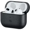 Pitaka magEZ AirPods 3 Fülhallgató védőtok - Fekete/Szürke