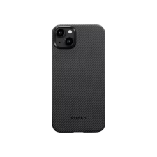 Pitaka MagEZ Case 4 Black / Grey Twill 1500D Apple iPhone 15 Plus készülékhez - MagSafe rögzítéssel tok és táska