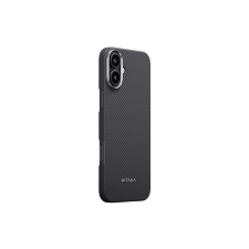 Pitaka Ultra-Slim Case iPhone 16 Plus MagSafe kompatibilis telefontok, fekete-szürke (KI1601MA) tok és táska