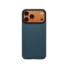 Pitaka Ultra-Slim Case iPhone 17 Pro MagSafe kompatibilis telefontok, fekete-kék (KI1706BP) tok és táska