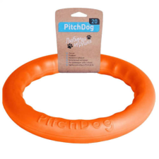 PitchDog Safe And Durable Fetch Ring For Dogs - játék (karika,narancssárga) kutyák részére (Ø20cm) játék kutyáknak