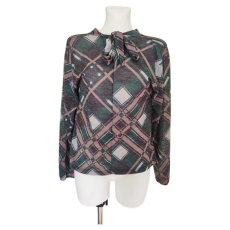  Pittarello zöld magas nyakú blúz (méret: M)